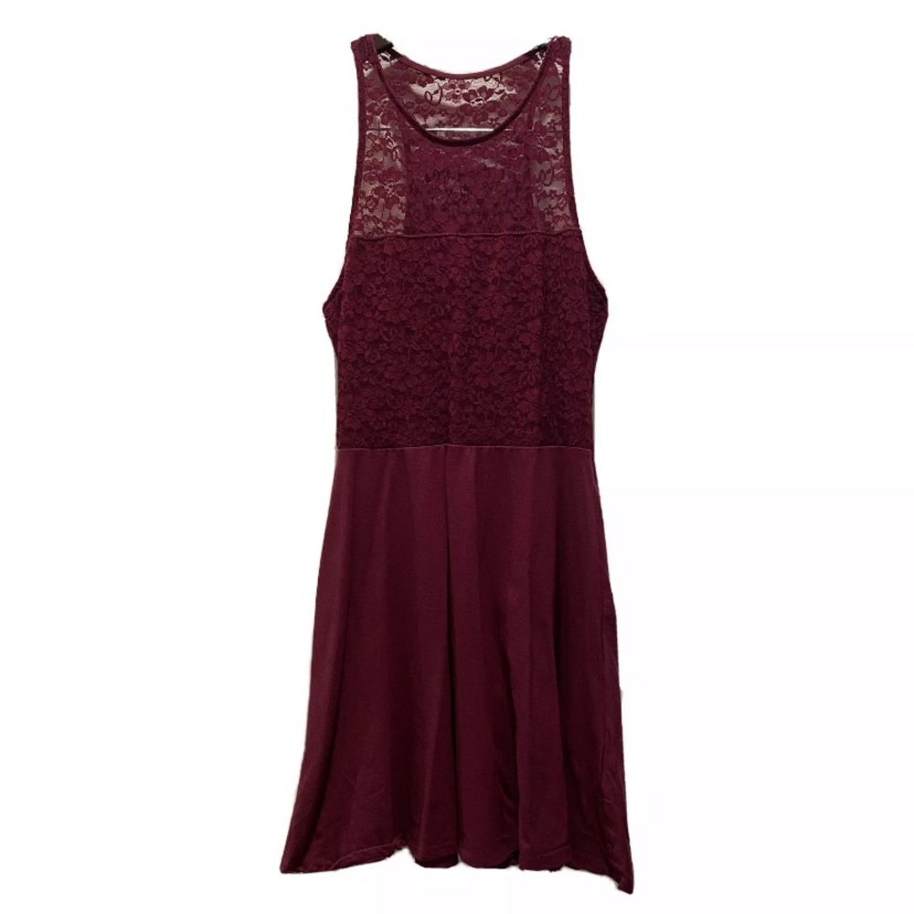 Plum Lace Hollister Dress Size Medium M EUC